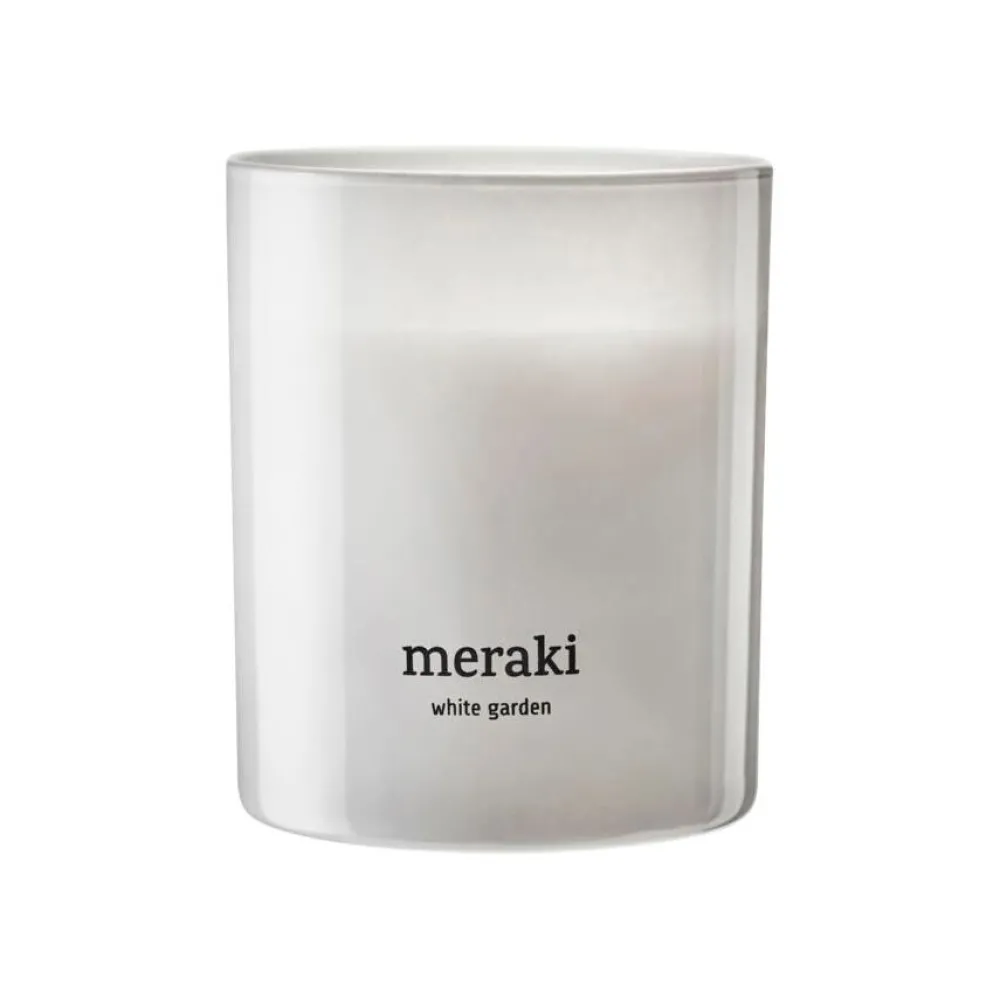 Meraki Duftlys & Diffusere|Badeværelse>Scented Candle White Garden Small