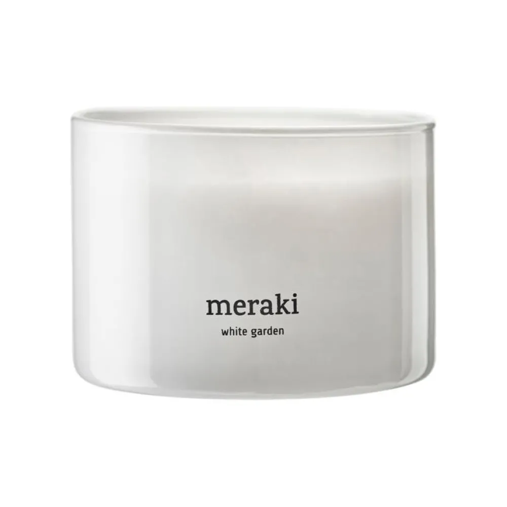 Meraki Duftlys & Diffusere|Badeværelse>Scented Candle White Garden Large