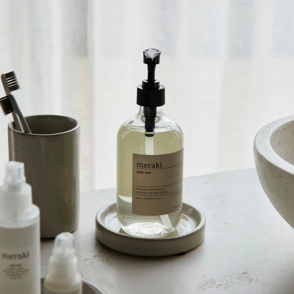 Meraki Køkken>Soap Dish Datura Shellish Grey