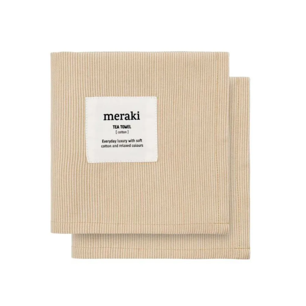 Meraki Køkkentekstiler>Tea Towels Verum Off White/Safari