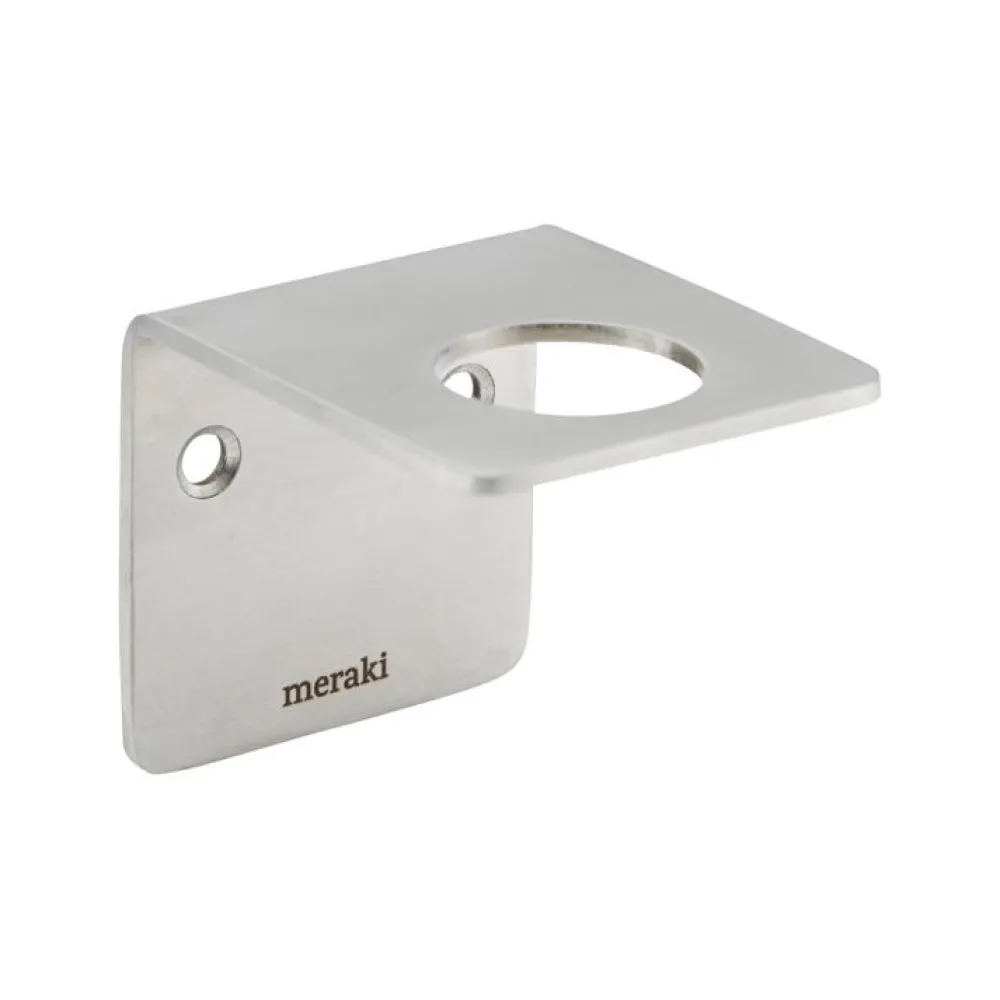Meraki Knager & Greb>Wall Bracket Brushed Silver Finish