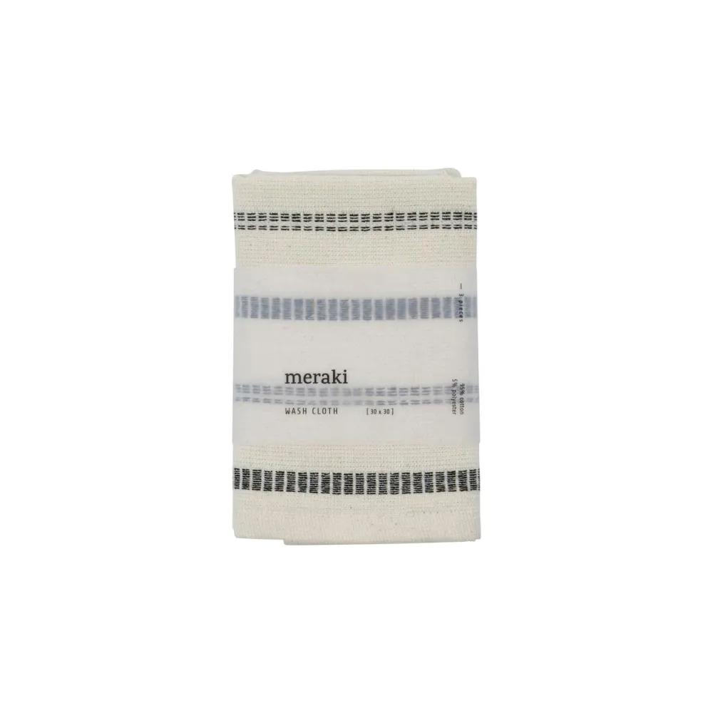Meraki Badeværelse>Wash Cloths True Off-White/Black