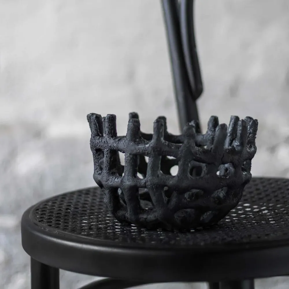 Mette Ditmer Skåle & Bakker|Andet Boligtilbehør>Art Piece Braided Bowl Black