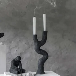 Mette Ditmer Andet Boligtilbehør|Lysestager>Art Piece Candleholder Black