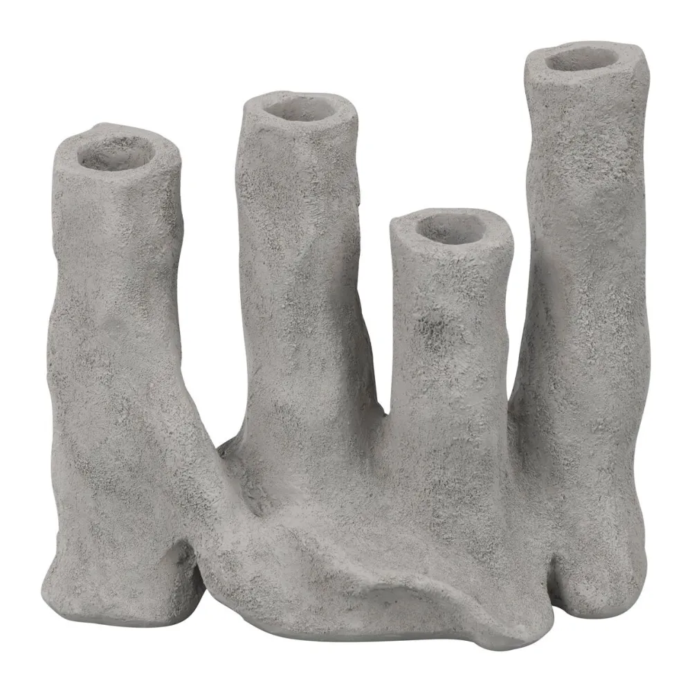 Mette Ditmer Adventsstager|Andet Boligtilbehør>Art Piece Four Candleholder Light Grey