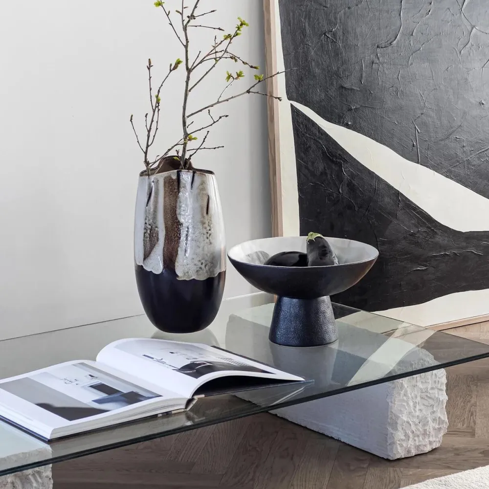 Mette Ditmer Andet Boligtilbehør>By Hand Bowl On Foot Off-White