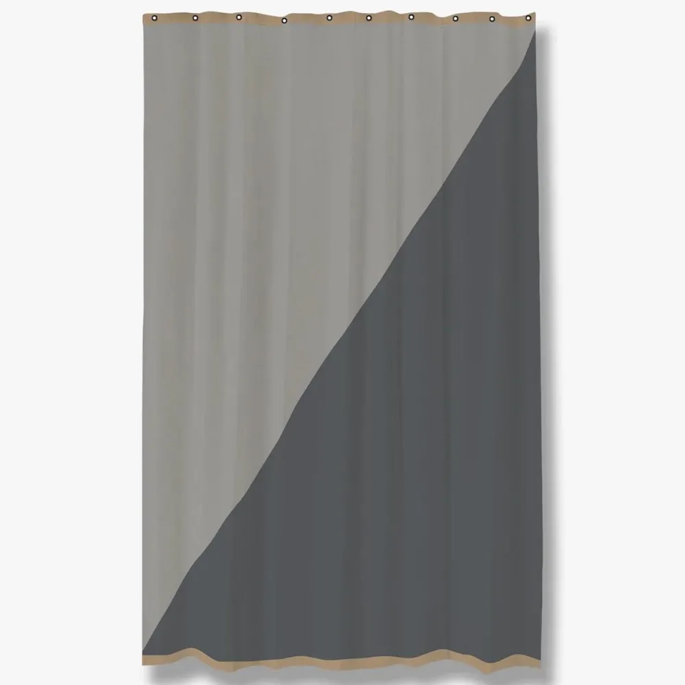 Mette Ditmer Badeværelse>Duet Shower Curtain Light Grey