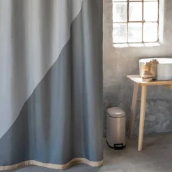 Mette Ditmer Badeværelse>Duet Shower Curtain Light Grey