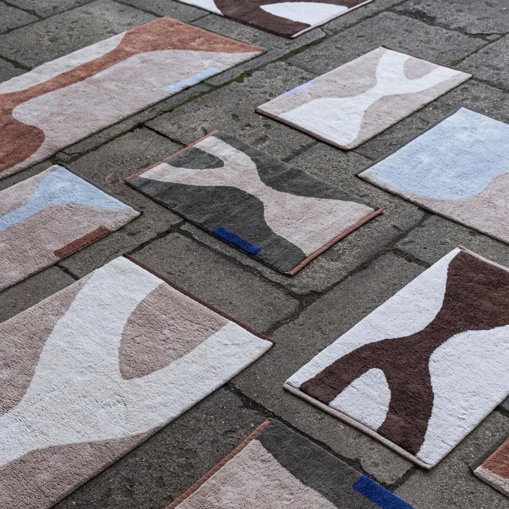 Mette Ditmer Tæpper & Måtter>Figura Rug Dark Olive Small