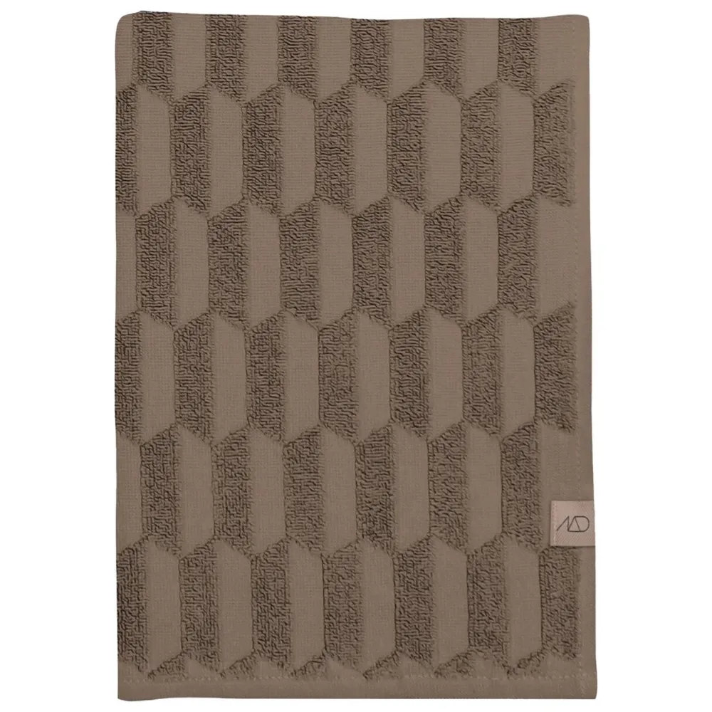 Mette Ditmer Badeværelse>Geo Guest Towels Nougat