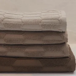 Mette Ditmer Badeværelse>Geo Guest Towels Nougat