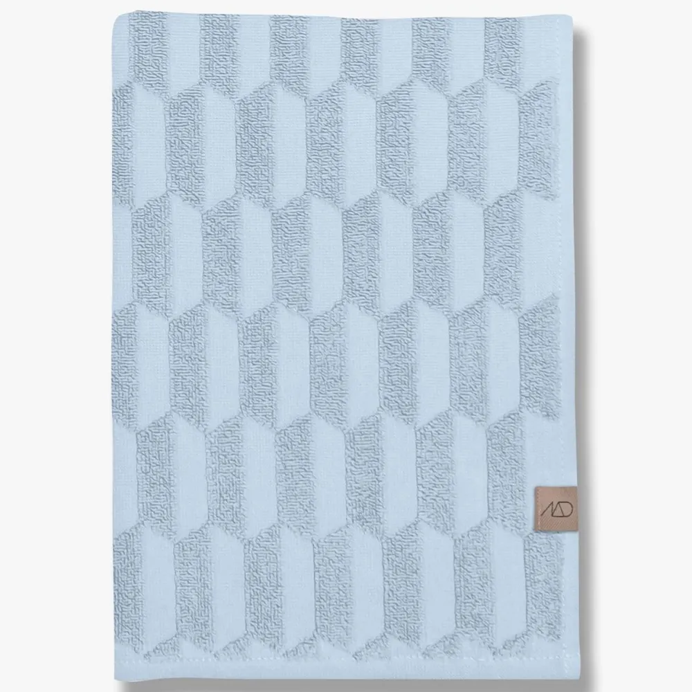 Mette Ditmer Badeværelse>Geo Towel Light Blue