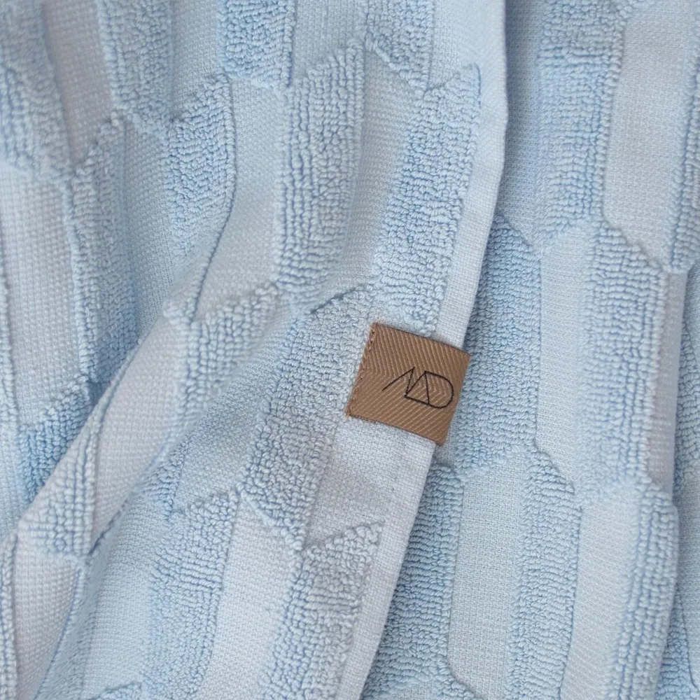Mette Ditmer Badeværelse>Geo Towel Light Blue