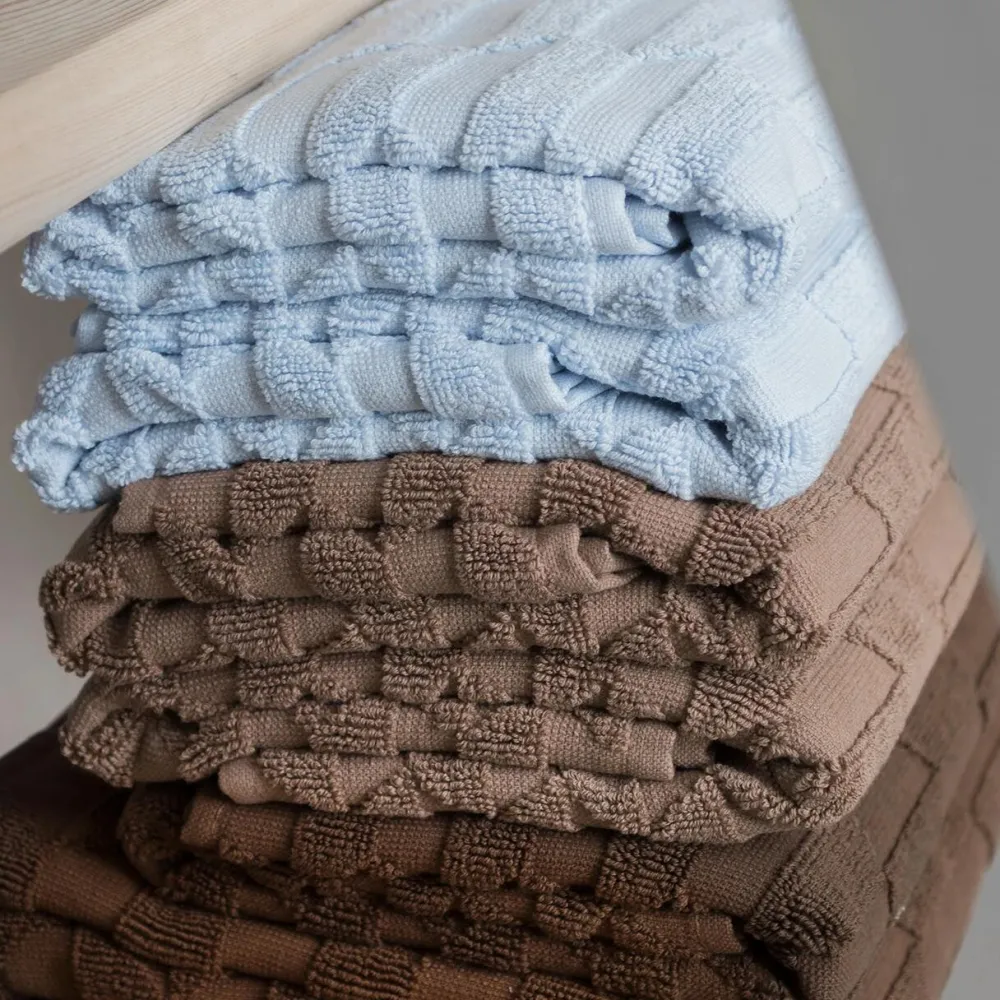 Mette Ditmer Badeværelse>Geo Towel Light Blue