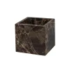 Mette Ditmer Skåle & Bakker|Andet Boligtilbehør>Marble Cube Brown
