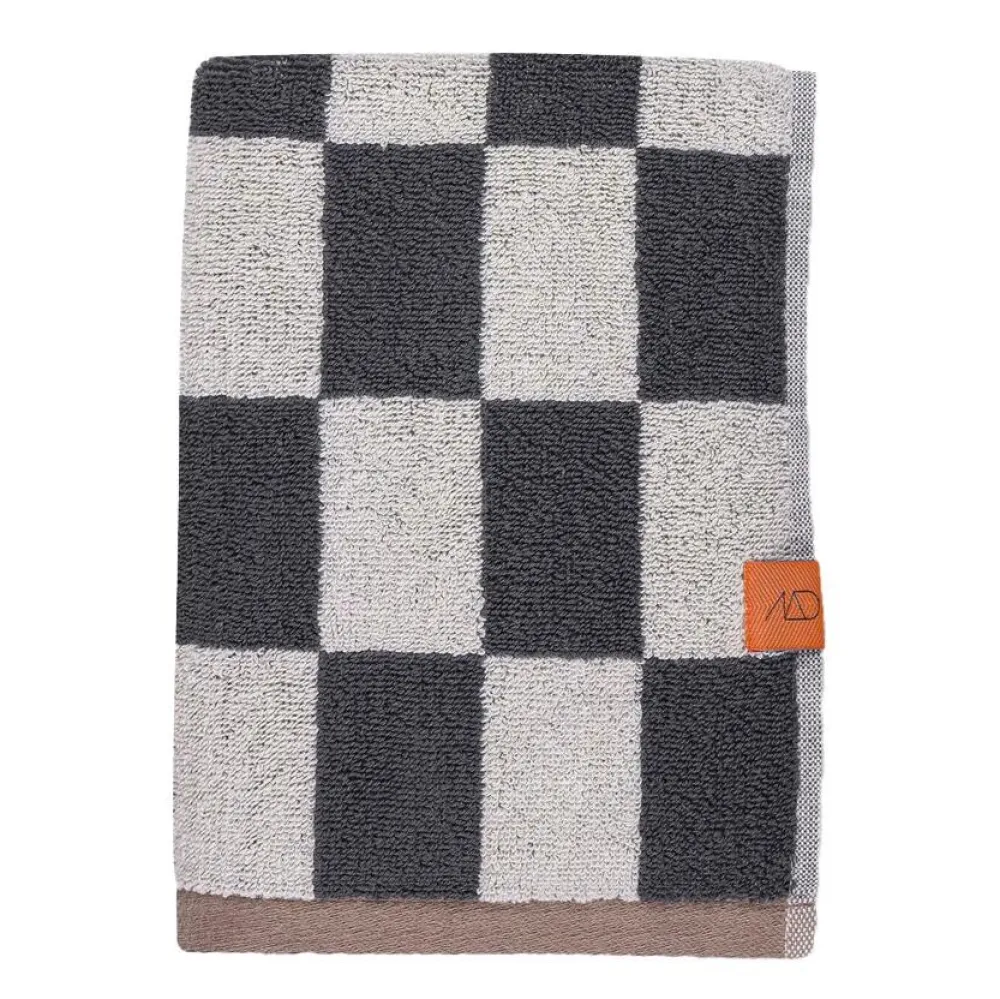 Mette Ditmer Badeværelse|Badtekstiler>Retro Bath Towel Dark Grey