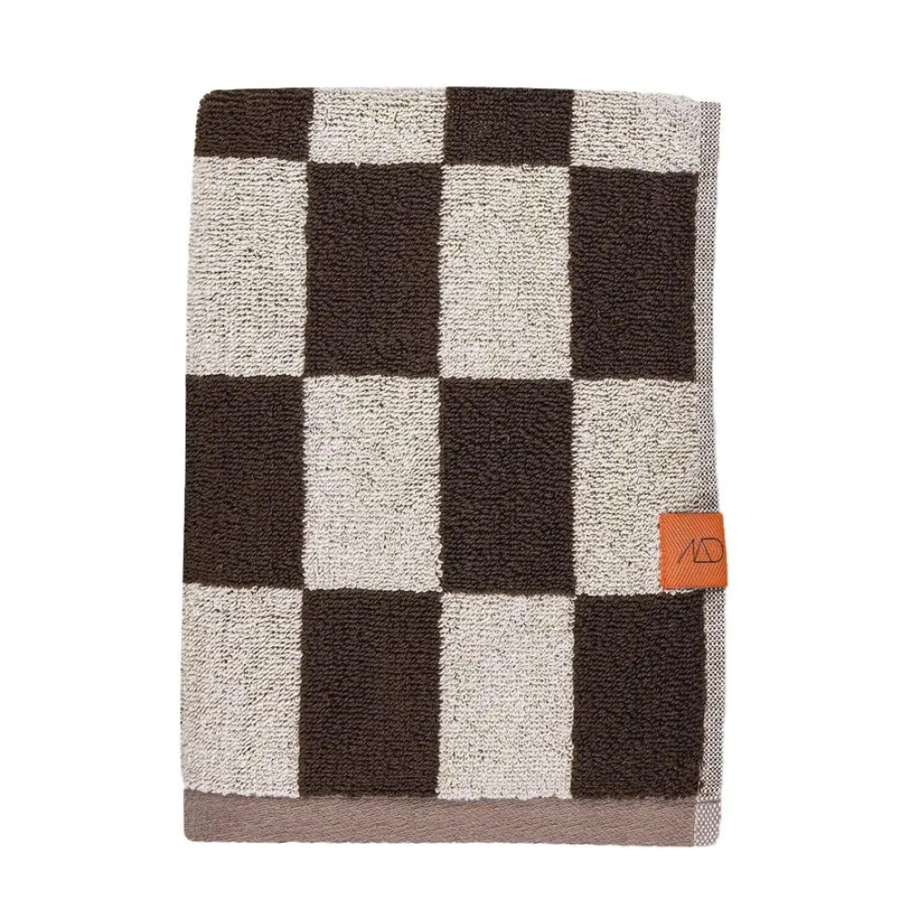 Mette Ditmer Badeværelse|Badtekstiler>Retro Hand Towel Chocolate