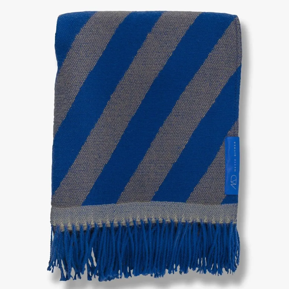 Mette Ditmer Plaider>Retro Throw Cobalt