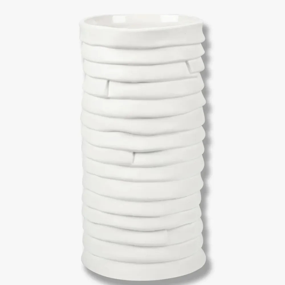 Mette Ditmer Vaser>Ribbon Vase Off-White Large
