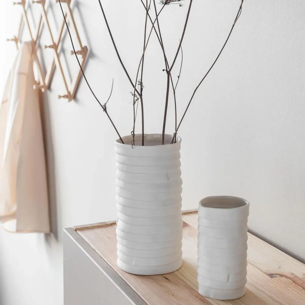 Mette Ditmer Vaser>Ribbon Vase Off-White Large