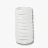 Mette Ditmer Andet Boligtilbehør|Vaser>Ribbon Vase Off-White Small