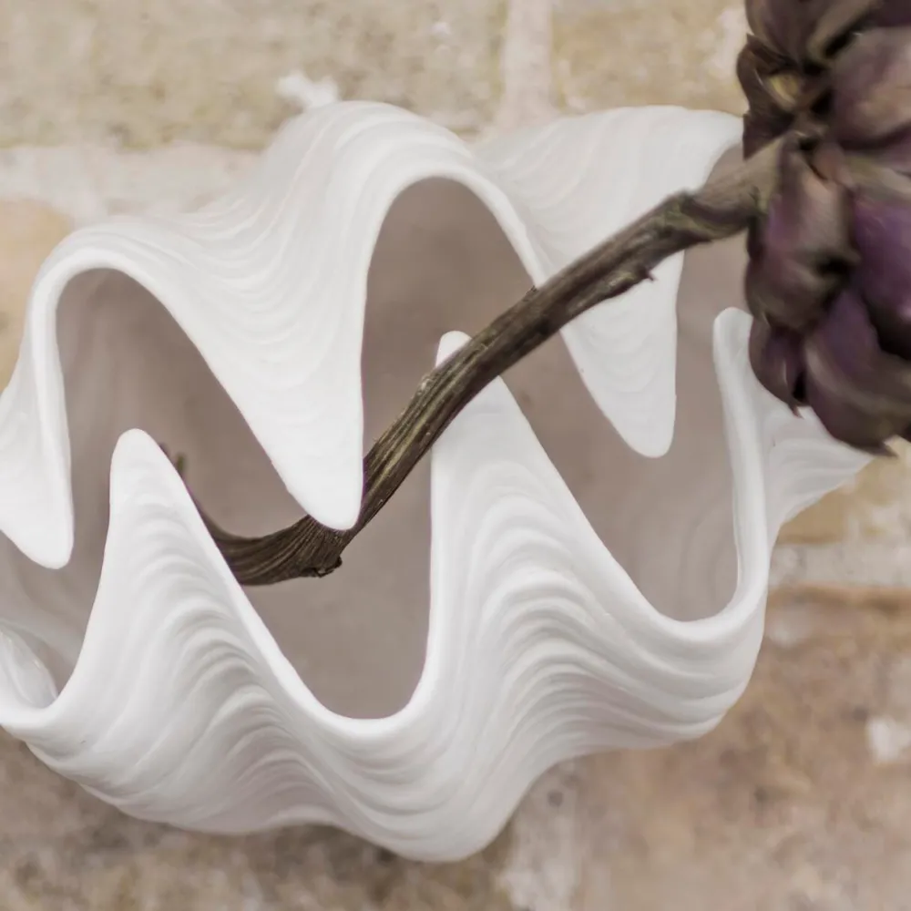 Mette Ditmer Andet Boligtilbehør|Vaser>Shell Vase Off-White Small