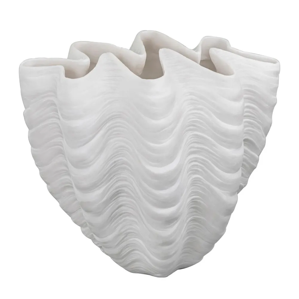 Mette Ditmer Andet Boligtilbehør|Vaser>Shell Vase Off-White Large