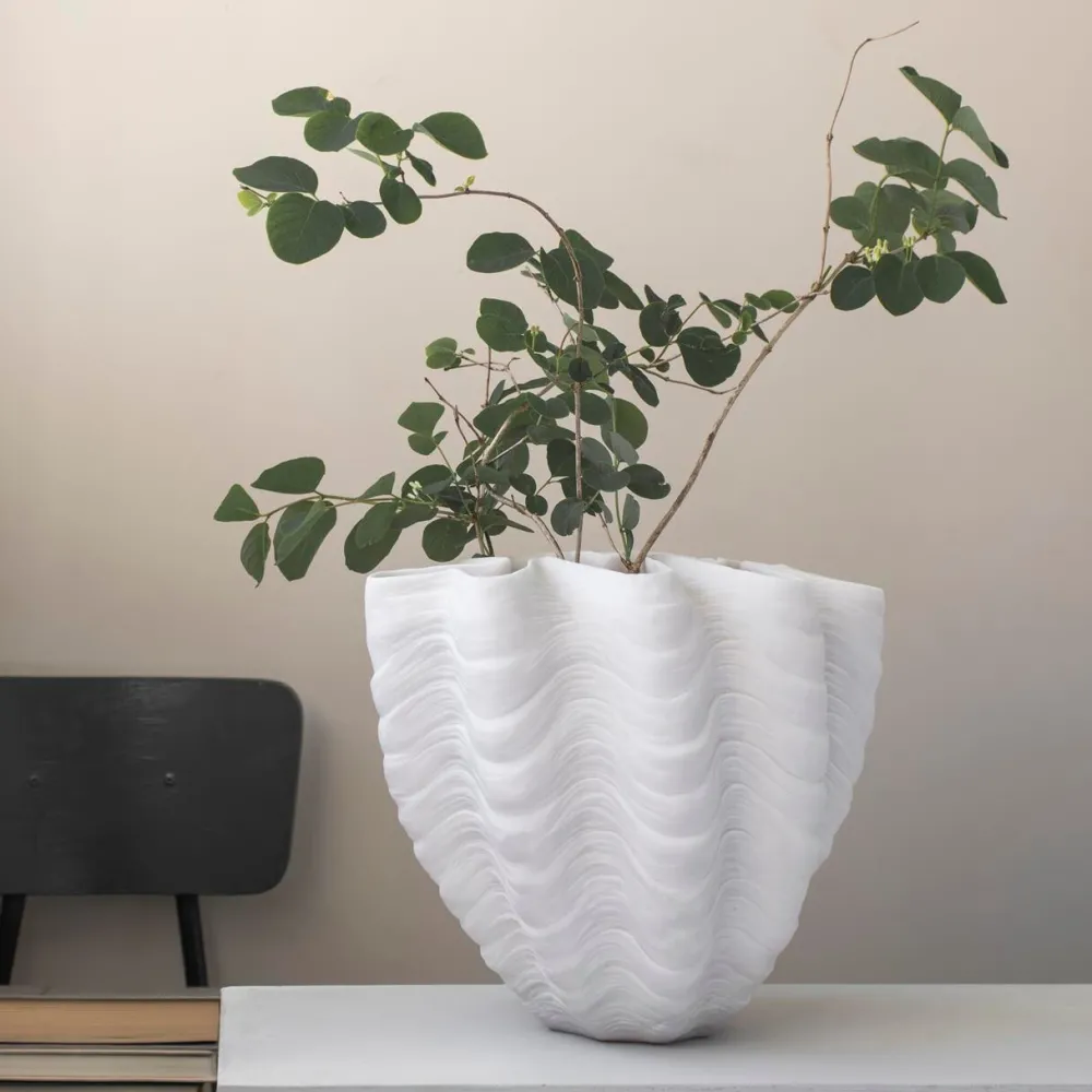 Mette Ditmer Andet Boligtilbehør|Vaser>Shell Vase Off-White Large