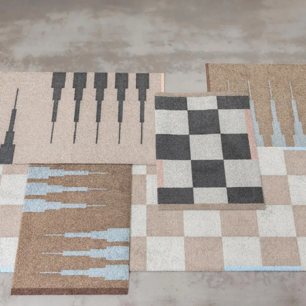 Mette Ditmer Entré|Badeværelse>Square All-Round Mat Dark Grey Small