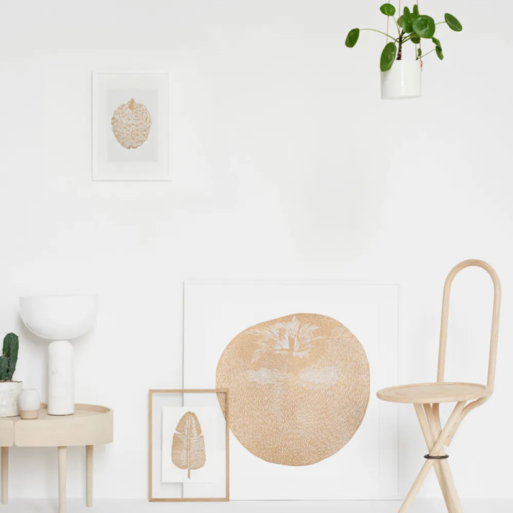 Monika Petersen Stue|Andet Boligtilbehør>Gold Cherimoya White A4
