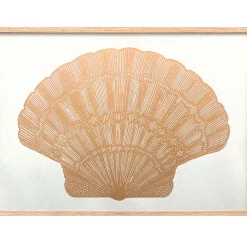 Monika Petersen Stue|Illustrationer & Plakater>Musling-Seashell Gold/Sand
