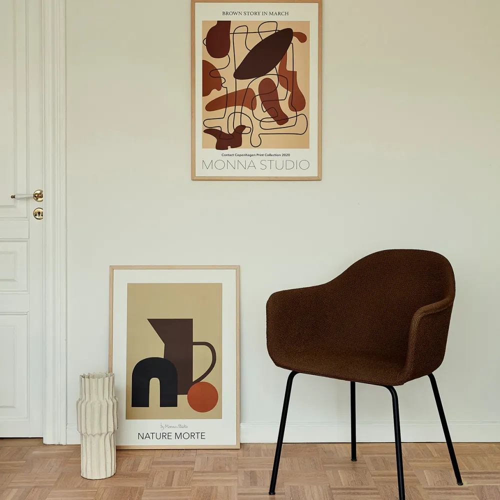 Andet Boligtilbehør|Illustrationer & Plakater>MONNA Studio Design Poster Brown Story 50x70 cm