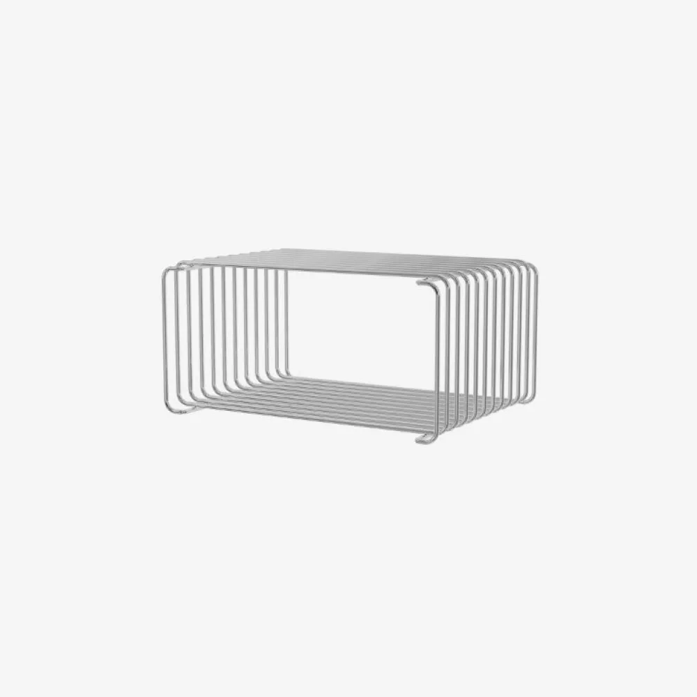 Montana Hylder|Stue>Panton Wire, Single, Half Height, Chrome