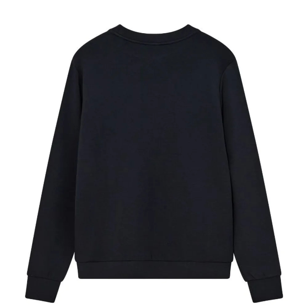 Mos Mosh Gallery Overdele>Abel Crew Neck Sweat Salute Navy