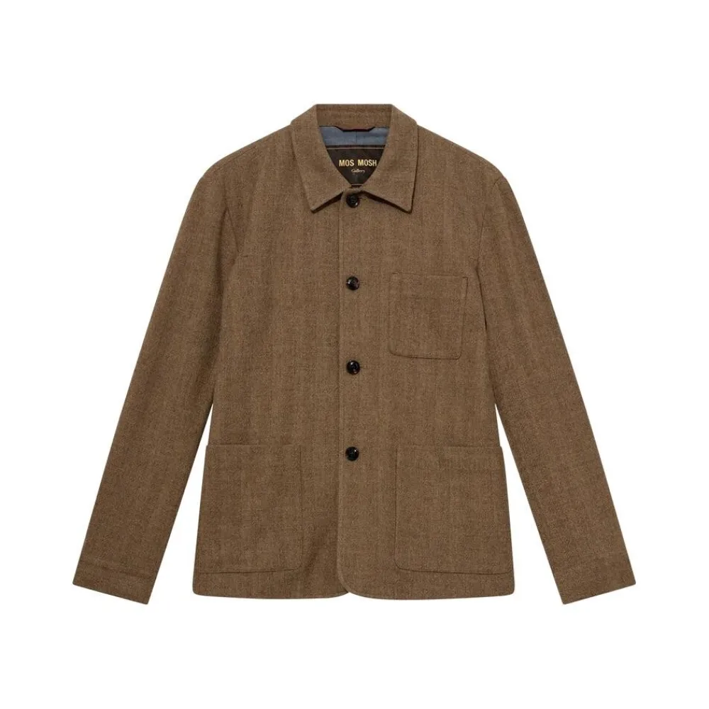 Mos Mosh Gallery Overtøj>Conor Herringbone Jacket Ermine