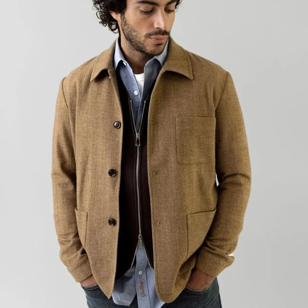 Mos Mosh Gallery Overtøj>Conor Herringbone Jacket Ermine