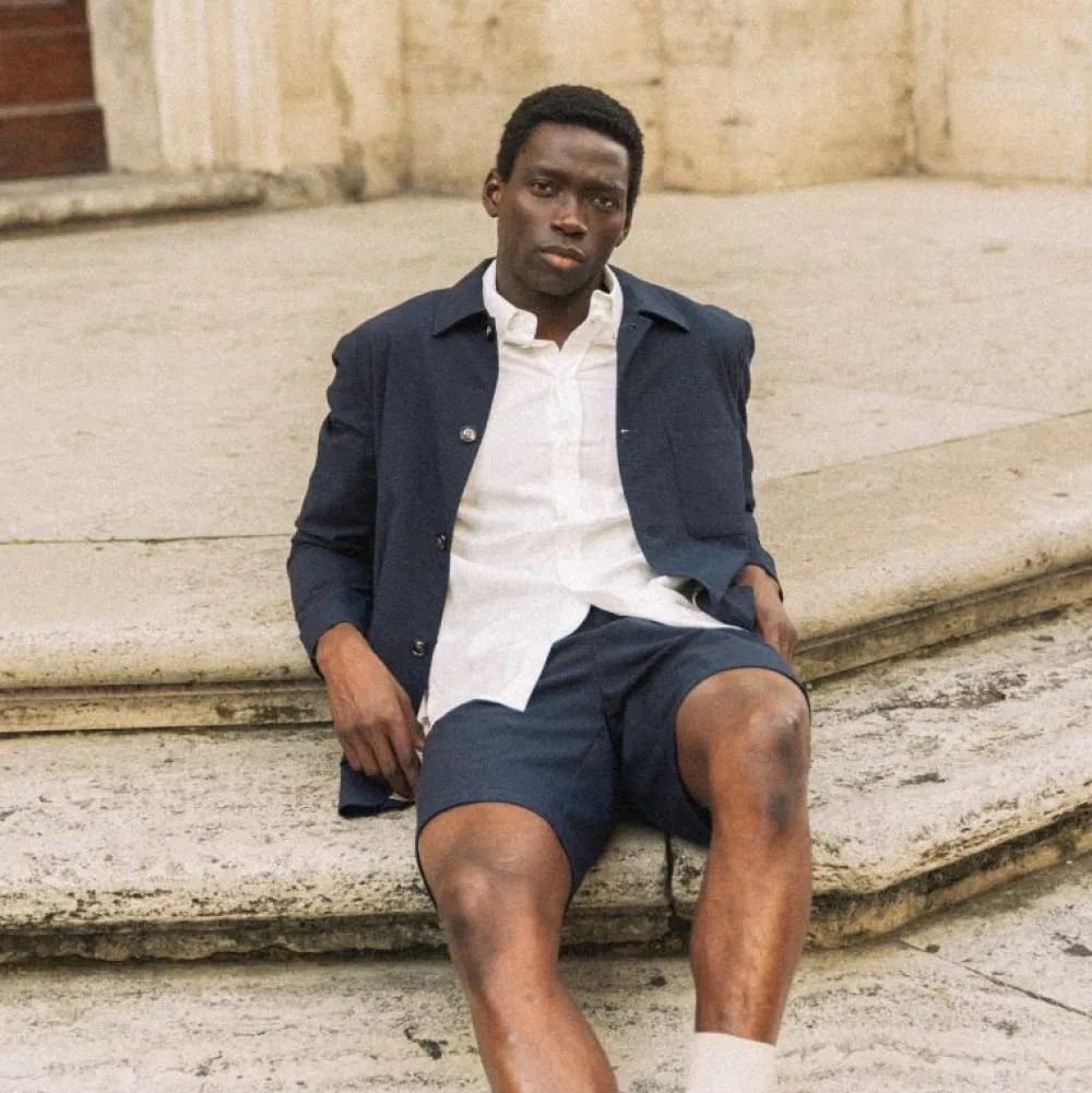 Mos Mosh Gallery Overtøj>Conor Seer Check Jacket Navy