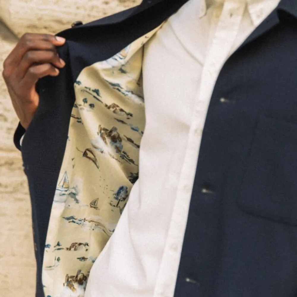 Mos Mosh Gallery Overtøj>Conor Seer Check Jacket Navy