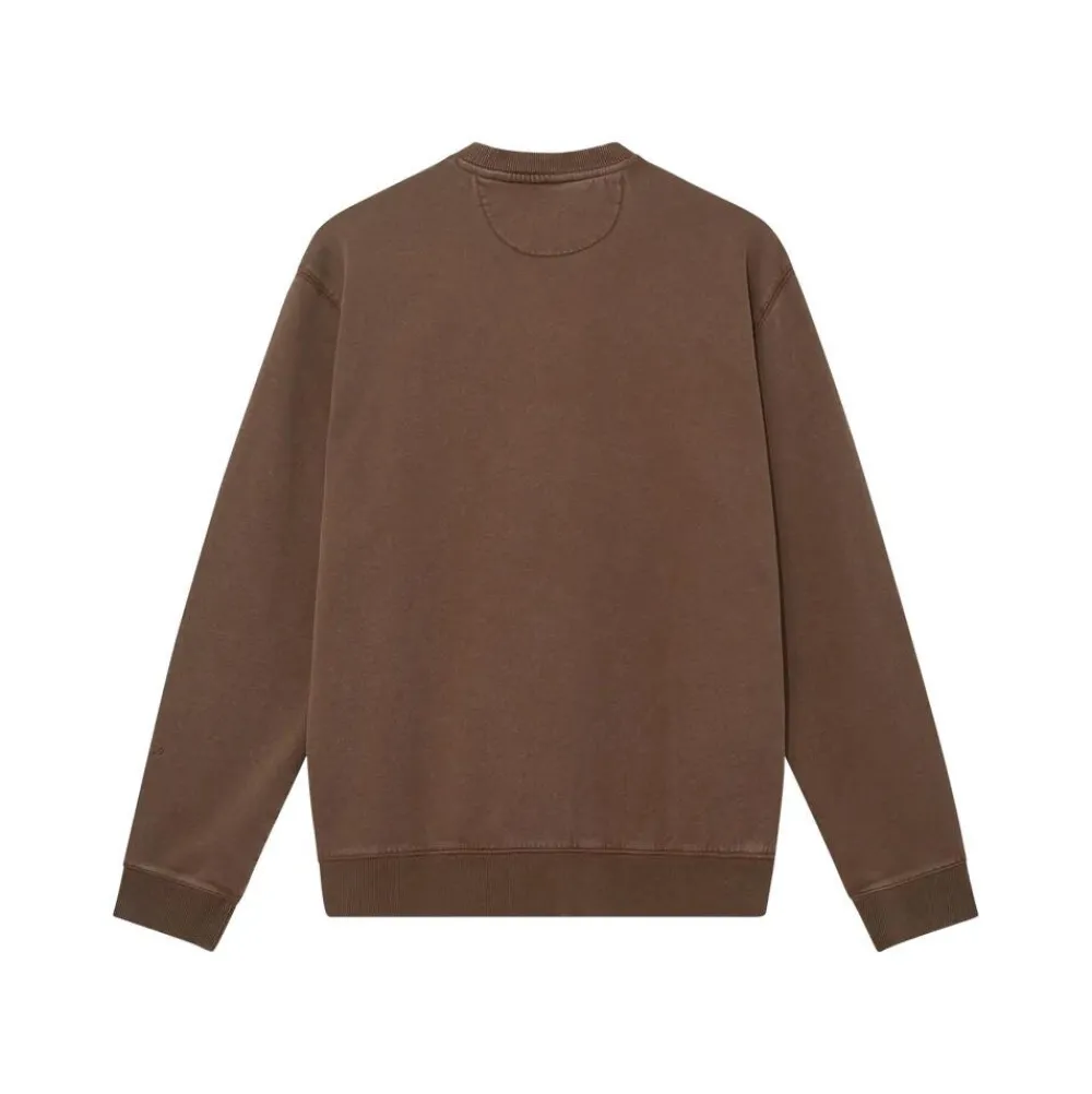 Mos Mosh Gallery Overdele>French Faded Sweatshirt Chocolate Brown