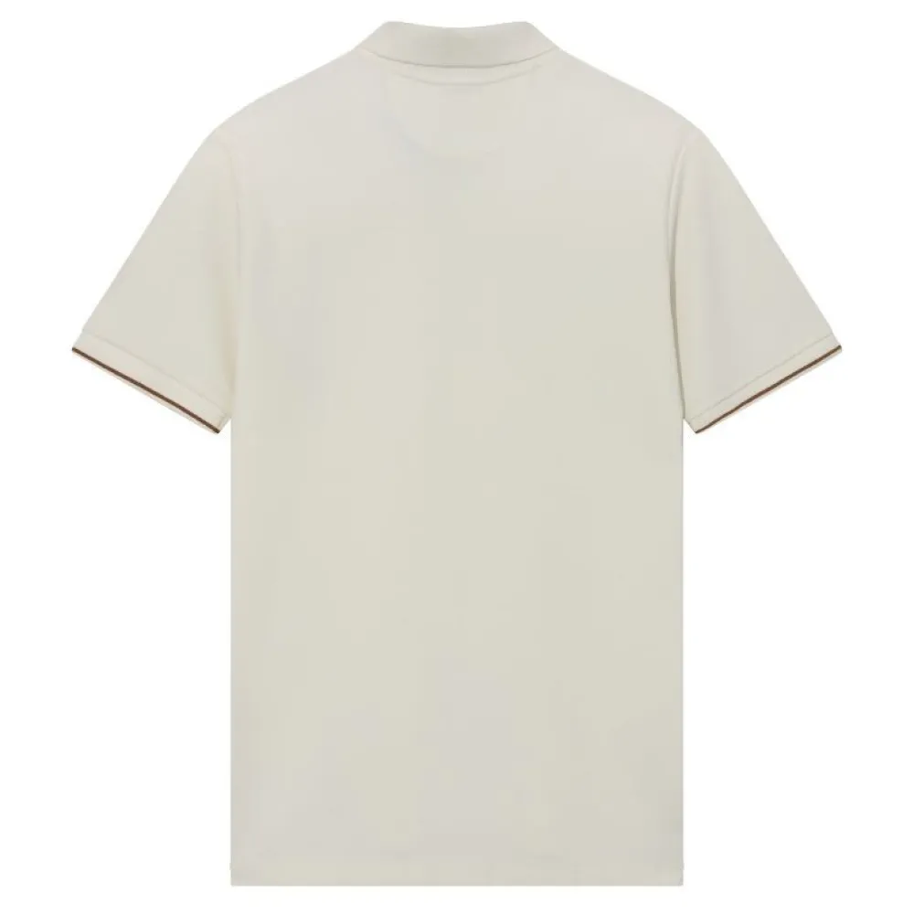 Mos Mosh Gallery Overdele>Harvey Polo SS Tee Off White
