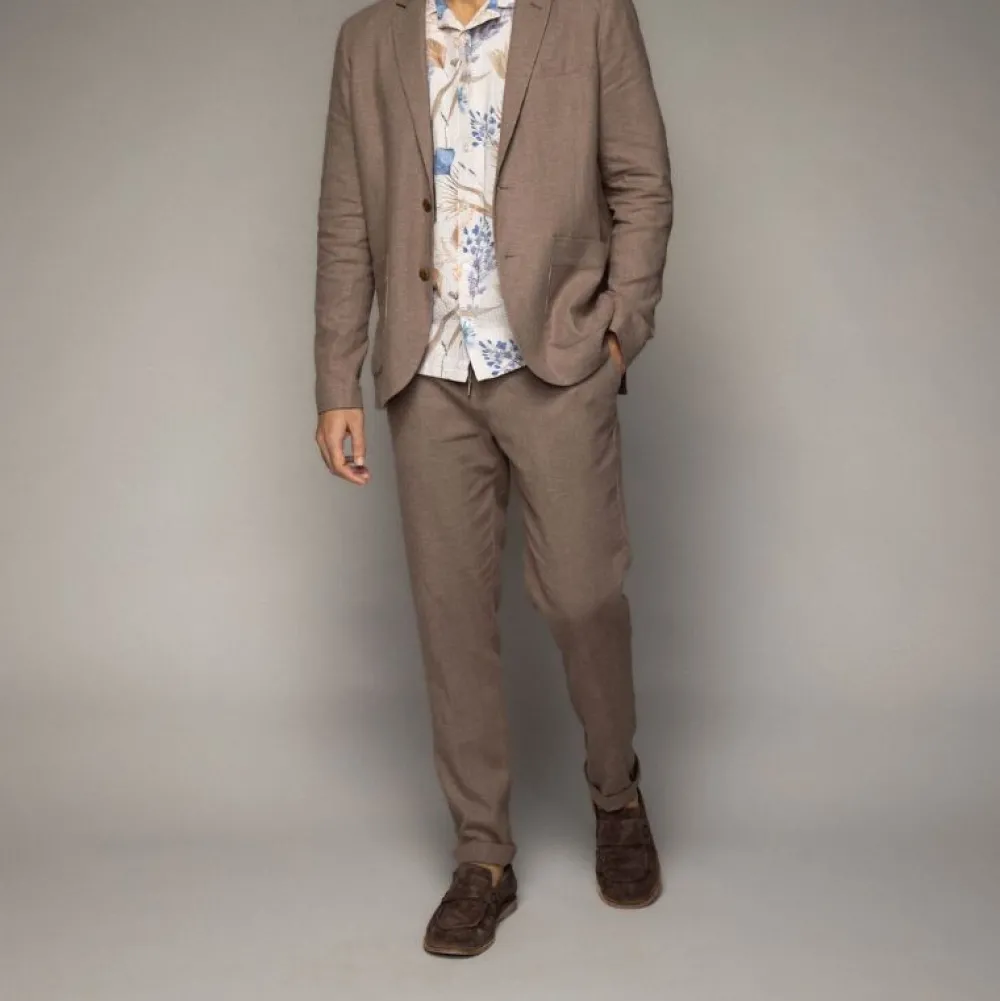 Mos Mosh Gallery Underdele>Hunt Plage String Pant Chocolate Chip Melange