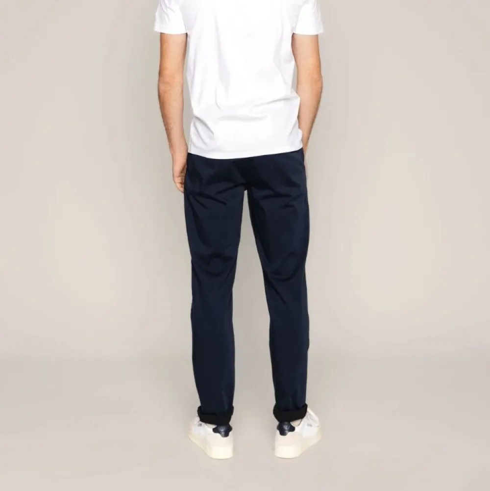 Mos Mosh Gallery Underdele>Hunt Soft String Pant Navy