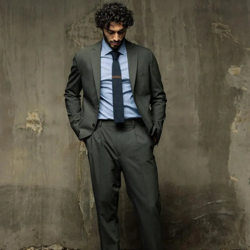 Overdele>Mos Mosh Gallery James Dynamic Luxe Blazer Dark Green