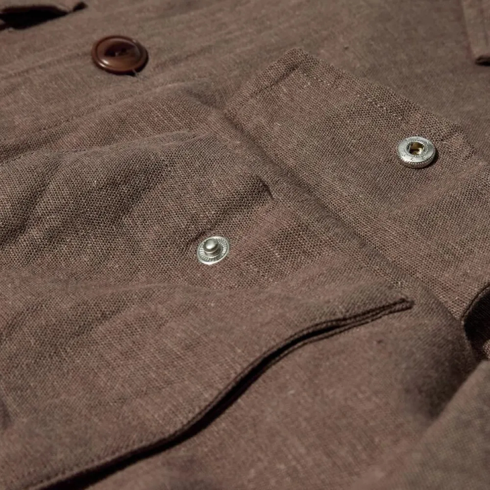 Mos Mosh Gallery Overtøj>Milo Plage Overshirt Chocolate Chip