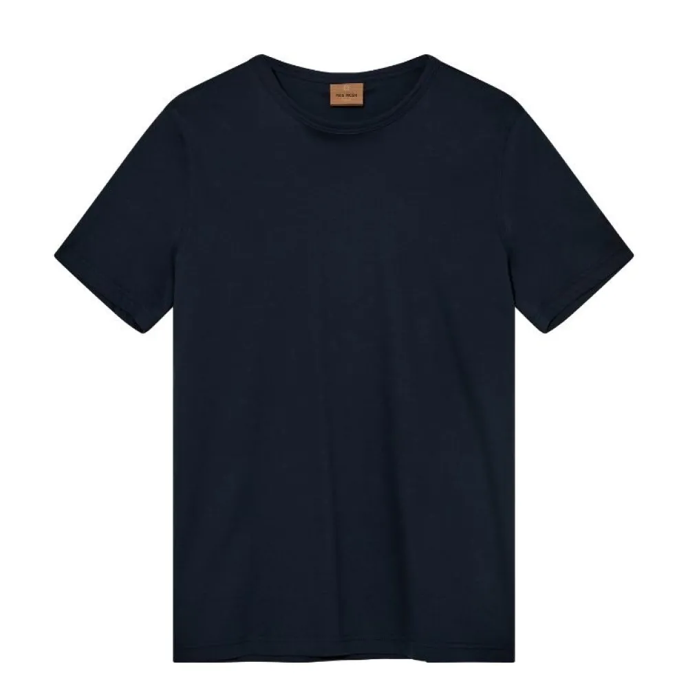 Mos Mosh Gallery Overdele>Perry O-SS Tee Navy