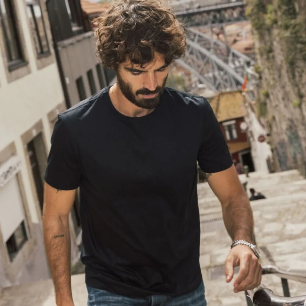 Mos Mosh Gallery Overdele>Perry O-SS Tee Black