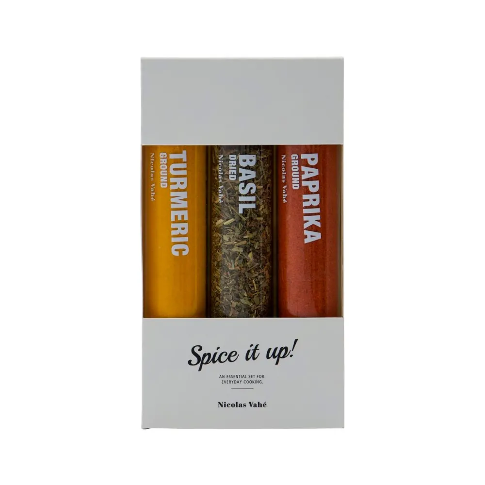 Nicolas Vahé Delikatesser>Spices Basil, Paprika Chili & Turmeric