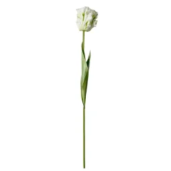 Okholm Studio Kunstige Blomster>Parrot Tulip Artificial Flower White
