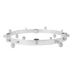Adventsstager>OYOY Pearl Advent Candleholder Silver