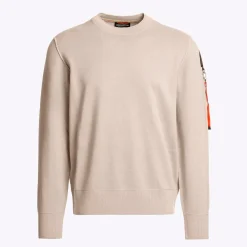 Parajumpers Overdele>Basic Braw Crew Neck Sweater Mastic
